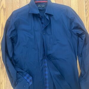 LVS Signature Deep Blue Men’s Dress Shirt Large